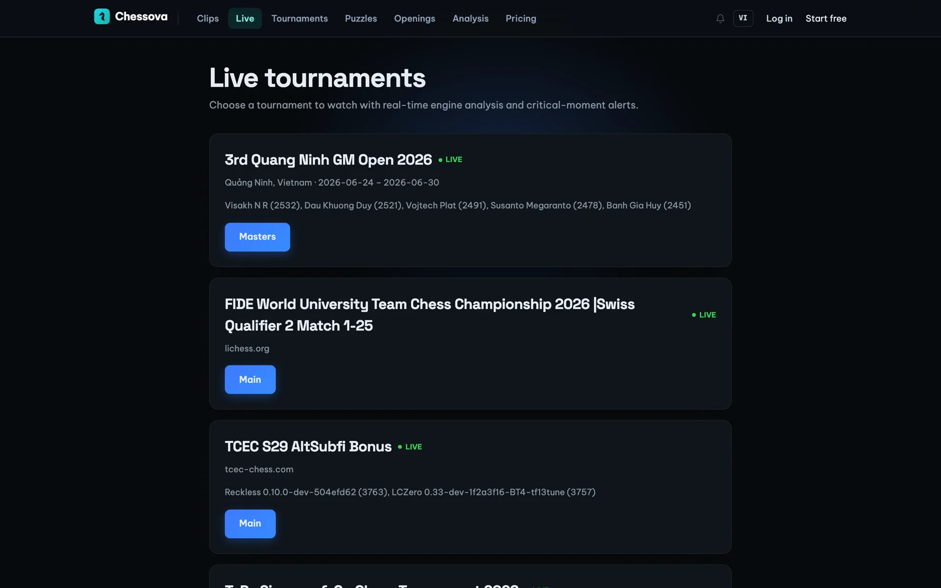 Chessova — Chess broadcast & analysis platform (3)