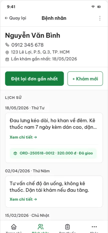 Đơn Hai Lúa — Order management app for a pharmacy (2)
